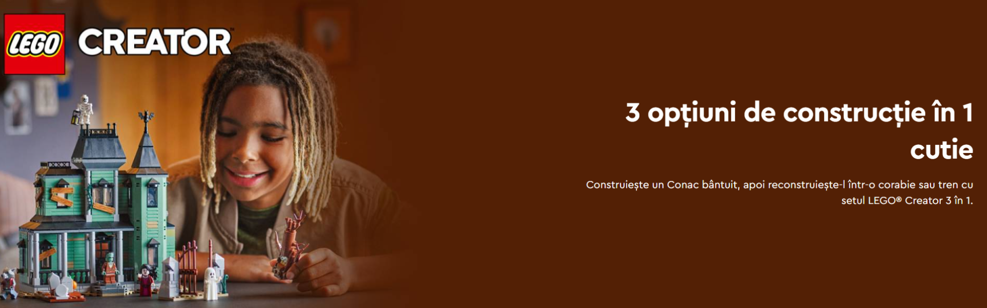 LEGO Creator 3 in 1 Conacul bantuit